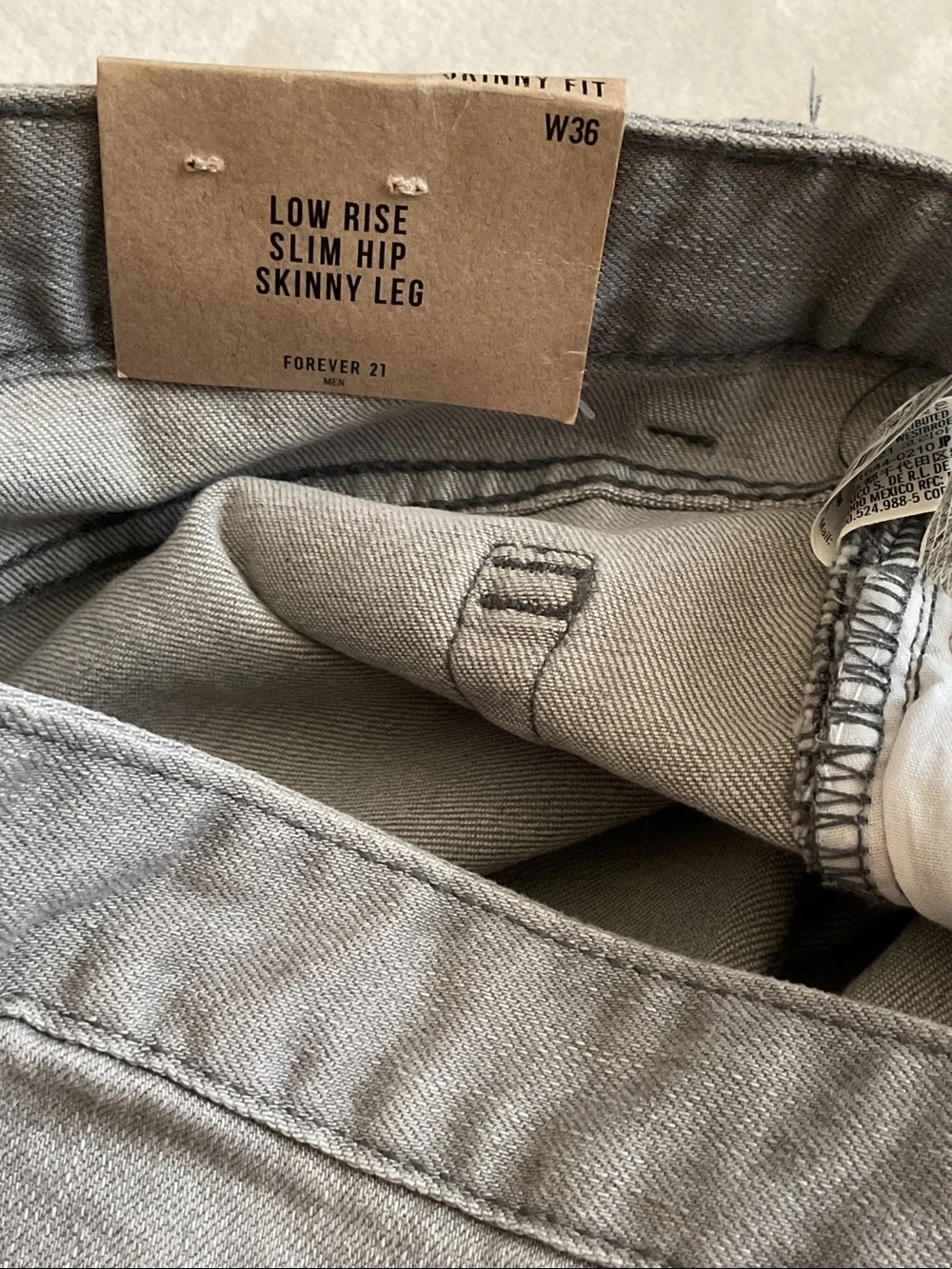 Forever 21 Men's Straight-Leg Jeans in Gray